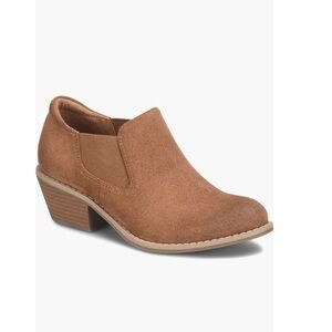 Eurosoft Aillie Stacked Heel Boot Luggage Tan Faux Leather Women’s Size 10